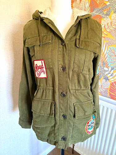 Topshop green hooded - green, sherpa