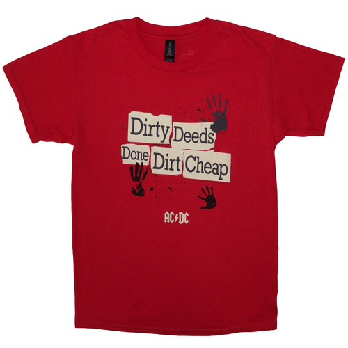 Kids shirt dirty - ac/dc,
