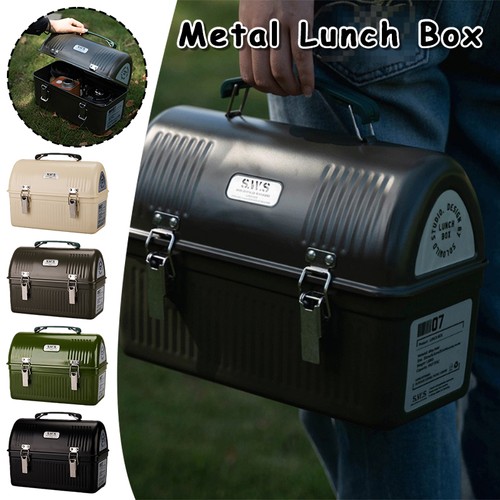 Vintage metal lunch - metal,