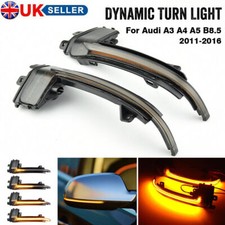 For Audi A3 8P A4 B8.5 A5 Dynamic LED Wing Mirror Indicator Turn Signal Light 2X