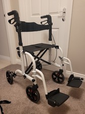 Lightweight fold up 2 in 1 Rollator / Transit Chair