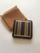 Vintage Gwenda compact. blue enamal design