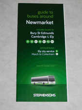 STEPHENSONS BUS TIMETABLE NEWMARKET AREA SERVICES OCTOBER 2022