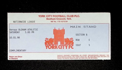 York city oldham athletic - oldham,