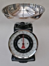 Typhoon Retro Black Kitchen Scales 4kg Vintage Style Mechanical Kitchenalia