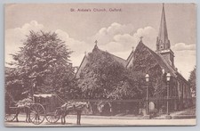 St. Aldate's Church Oxford c1910 Posted Postcard Horse & Carriage