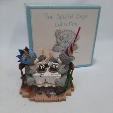 Me To You Rare Christmas Dinner Large Figurine Original Box Collectable Ornament