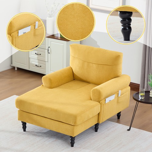 Chenille fabric chaise lounge - chenille,