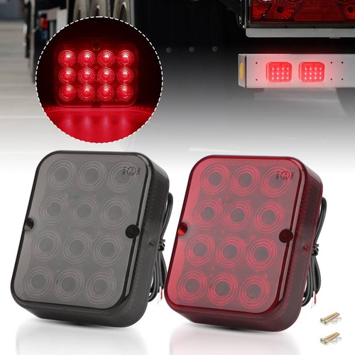 Square led rear tail lights - square,