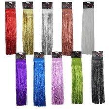 Christmas Lametta Decorative Tinsel Strands 50cm - Choose Colour
