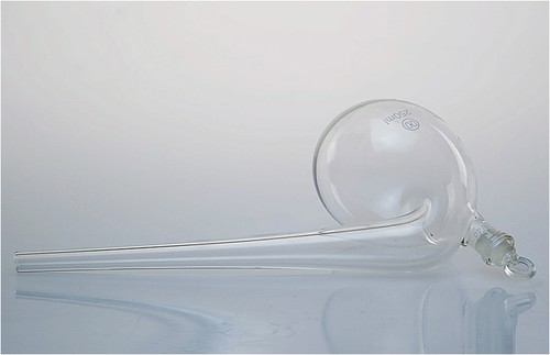 Lab glass retort flask bottle - flask,