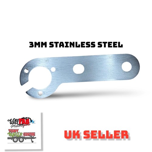Stainless steel towbar - steel, socket