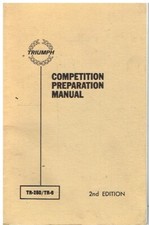 TRIUMPH TR250 , TR5 & TR6 (1967-76) ORIGINAL COMPETITION PREPARATION HANDBOOK