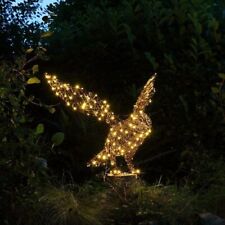 Noma  Outdoor LIT BROWN WICKER OWL 74 CM 180LEDs Warm White