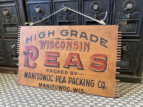 Antique wooden crate side - antique,