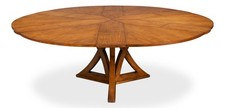 66-86 Round Jupe Table, Golden