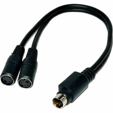 SVHS S-Video Splitter Cable 4 pin Adapter Lead - 2 to 1