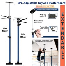 2x Drywall Plasterboard Props