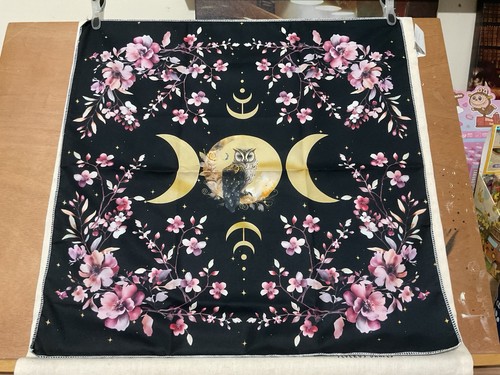 Owl moon flowers themed - owl, tarot