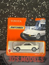 TOYOTA 1984 MR2 WHITE LIGHTS DOWN MATCHBOX  1:64 **COMBINE POSTAGE**