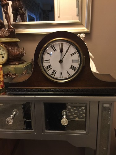 1930s mantel clock - , converted