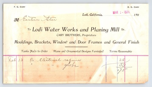 California lodi water works - california,