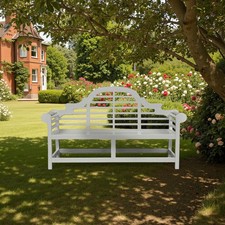 Solid Teak Lutyens GREY Bench