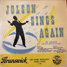 AL JOLSON - 10" LP Record -