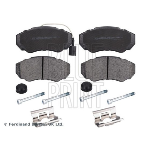 Blue print front brake pad - print,