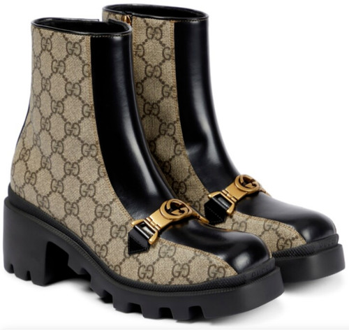 Gucci beige supreme - beige, black