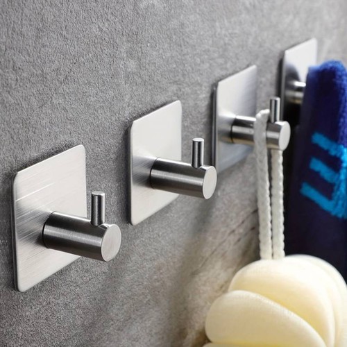 Self adhesive hooks pack - adhesive, 4