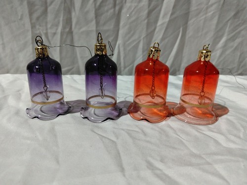 Vintage glass chritmas bell - chritmas,