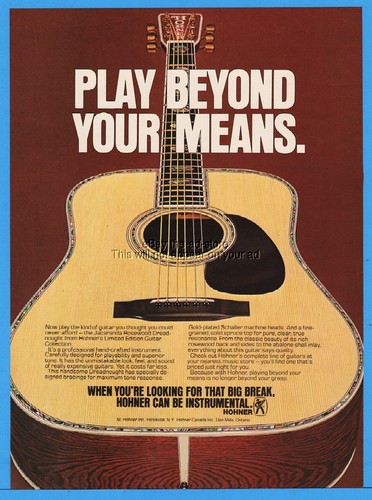 1978 hohner guitar acoustic - 1978,