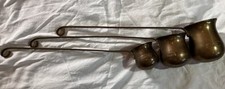 Vintage Brass Spirit Ladles, Punch Ladles, Whiskey, Brandy, Rum