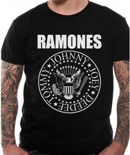 Official Ramones T Shirt Presidential Seal Punk Album Art Black New S M L XL XXL