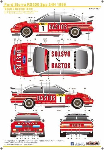 Decal ford sierra - sk,