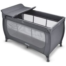 Baby Travel Cot Miniuno 3-in-1 Newborn To Toddler Adjustable Compact Grey NEW UK