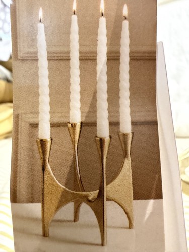 Gold metal candelabra next - metal, by