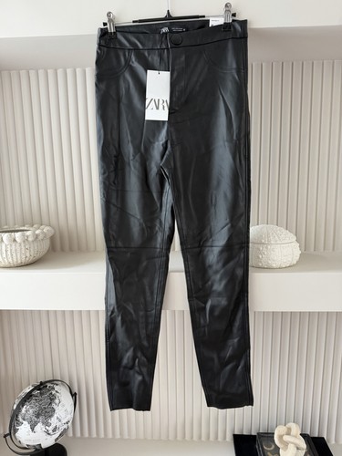 Zara black faux leather - faux,