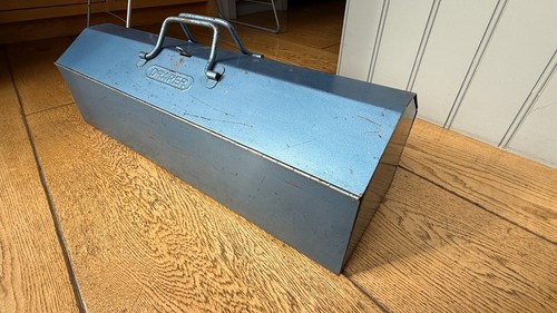 Vintage metal toolbox by - 24",