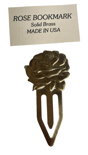 Vintage rose bookmark - vintage, solid