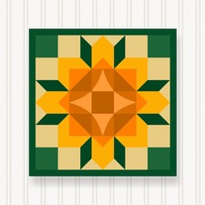 Barn Quilt Square, 8 Sizes, Outdoor & Indoor Wall Art, Home Decor, BQ113