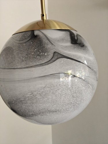 Habitat brass globe - brass, glass