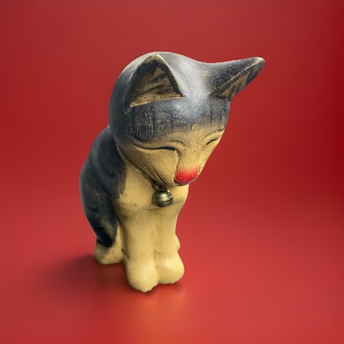 Beautiful wooden cat - wooden, ornament