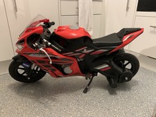 Injusa 24v Racing Fighter Ride On Motorbike Kids Electric Bike Red 6-10 Years