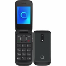 Alcatel 2053D Black/ Unlocked /Dual Sim/Flip /Big Button Mobile Phone -UK