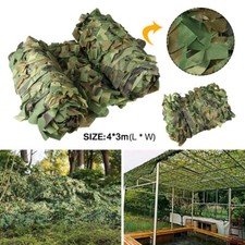 4x3m Camo Net Hunting/Shooting Camouflage Hide Army Camping Woodland Netting UK
