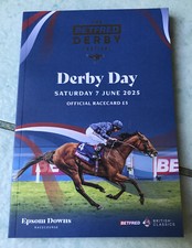 EPSOM DERBY 7TH JUNE 2025 LAMBOURN  RACE CARD - MINT
