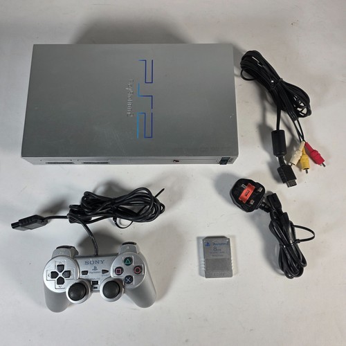 Playstation ps2 silver console - ps2,