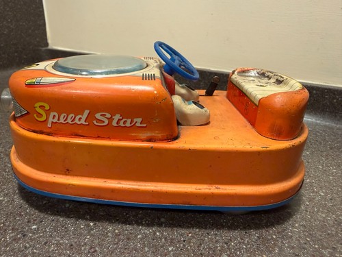 Vintage tin toy battery - vintage,